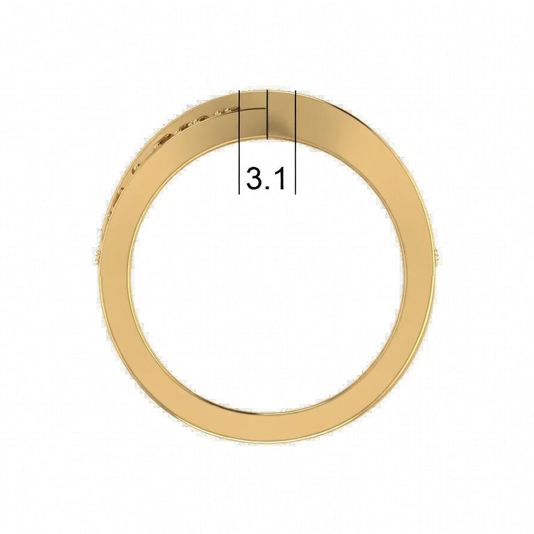 Channel Set Baguette & Round Brilliant Diamond Infinity Eternity