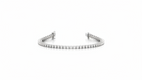 Chic & Sleek Gold Round Diamond Bracelet