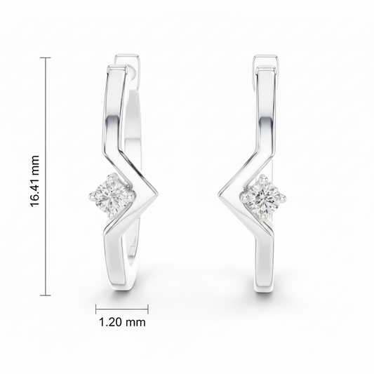 Geometric V-Shape Diamond