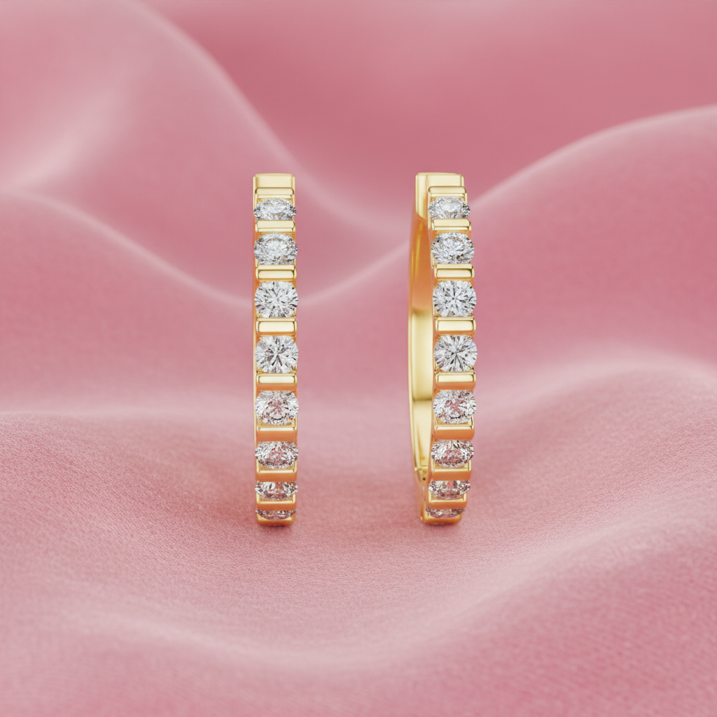 Precision Shared-Prong Setting Diamond