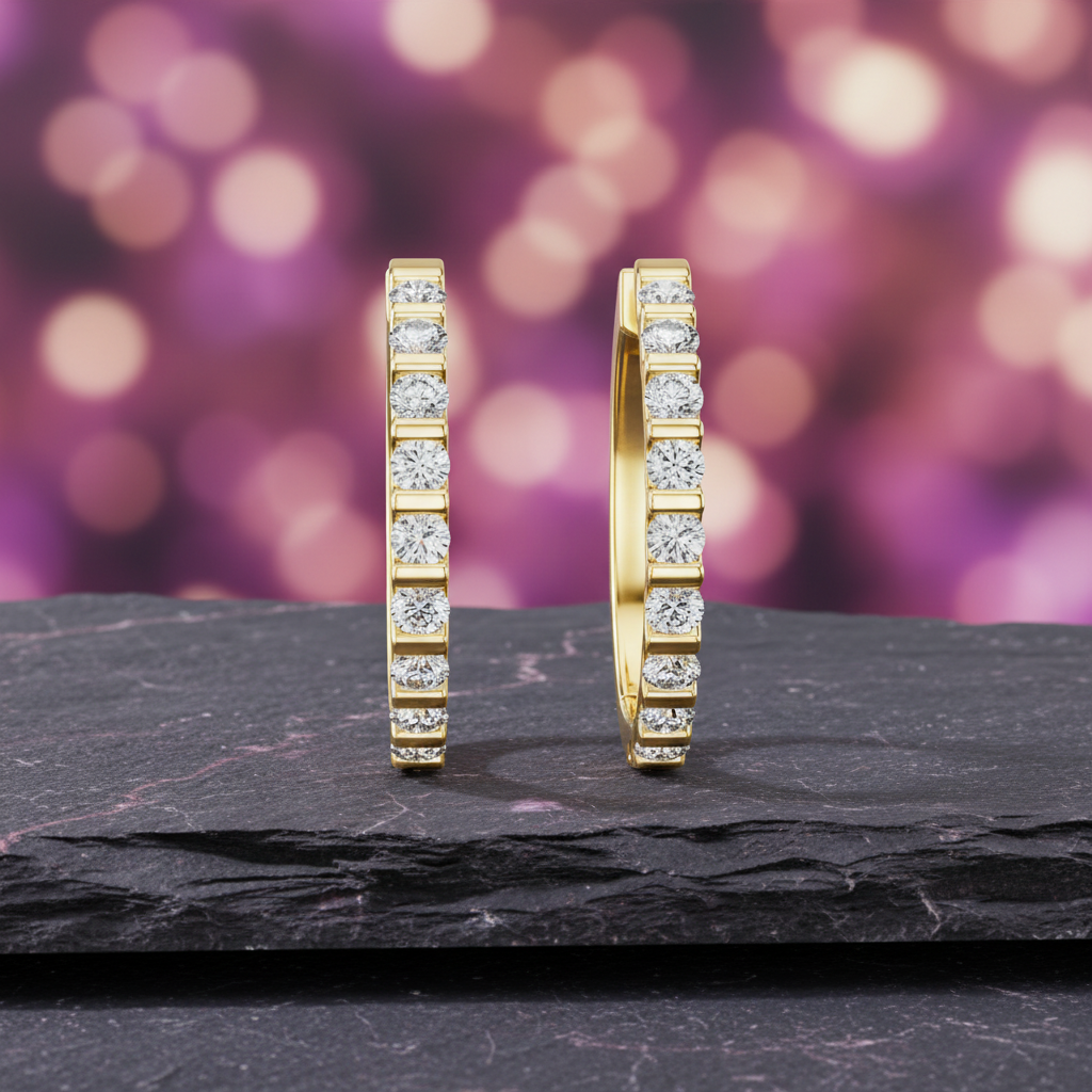 Precision Shared-Prong Setting Diamond
