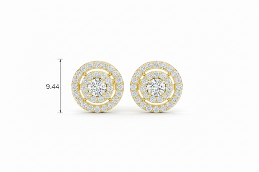 Celestial Orbit Double Halo Solitaire