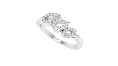 Triple Teardrop Open Frame Diamond