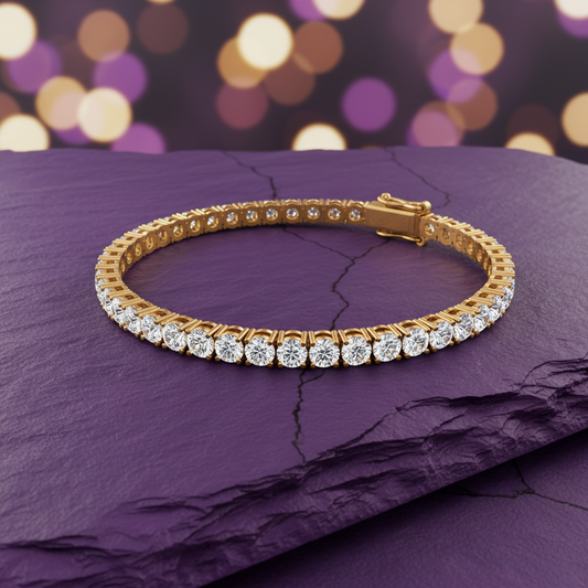 Round Brilliant Tennis Bracelet - BR189C