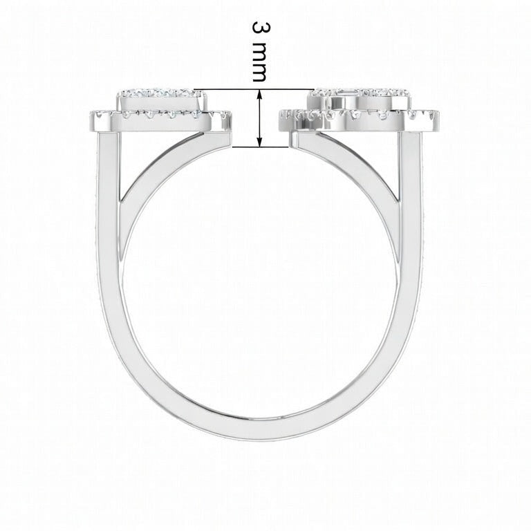 Two-Stone Side-by-Side Solitaire Diamond
