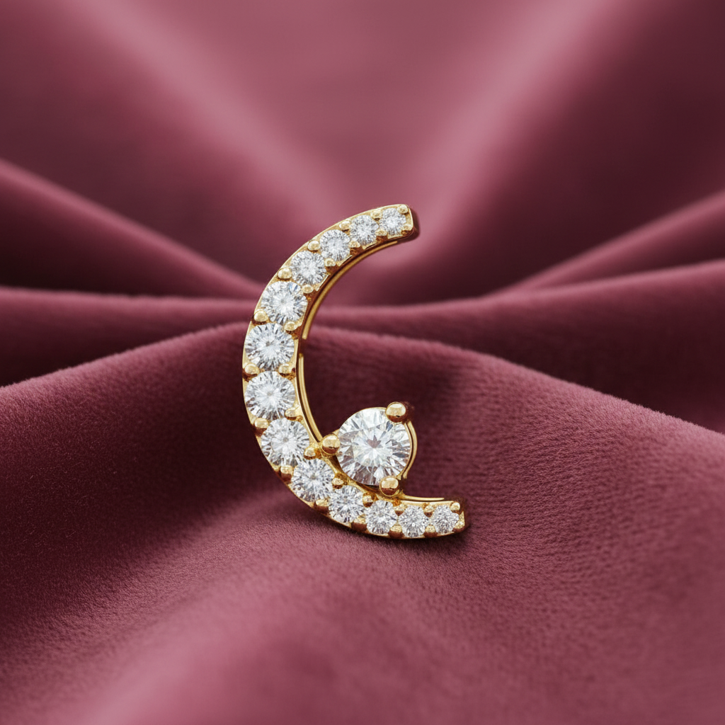 Crescent Moon Diamond Splendour