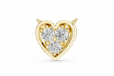 Heart Shape Three Stone Diamond