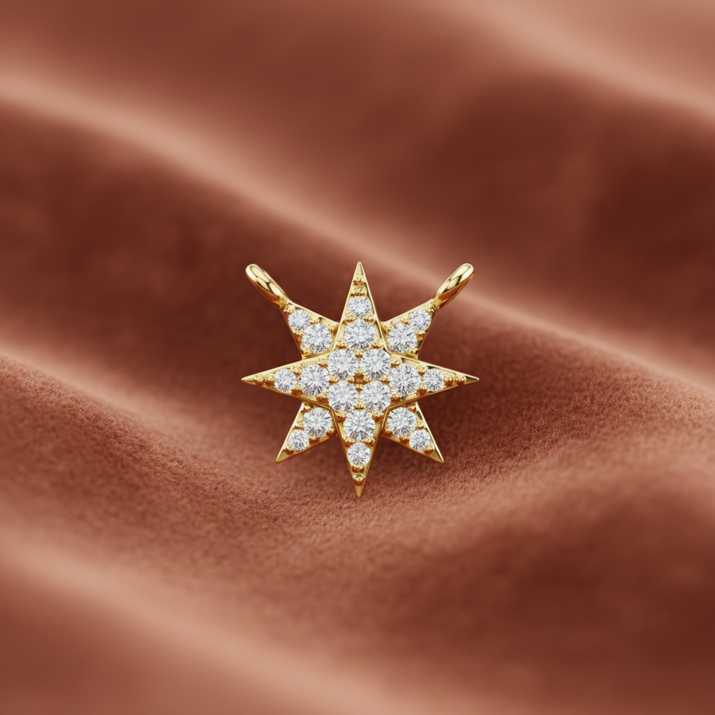 Dainty 8-Point Starburst Diamond