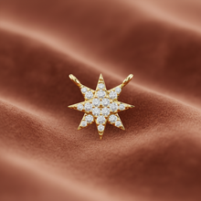 Load image into Gallery viewer, Dainty 8-Point Starburst Diamond
