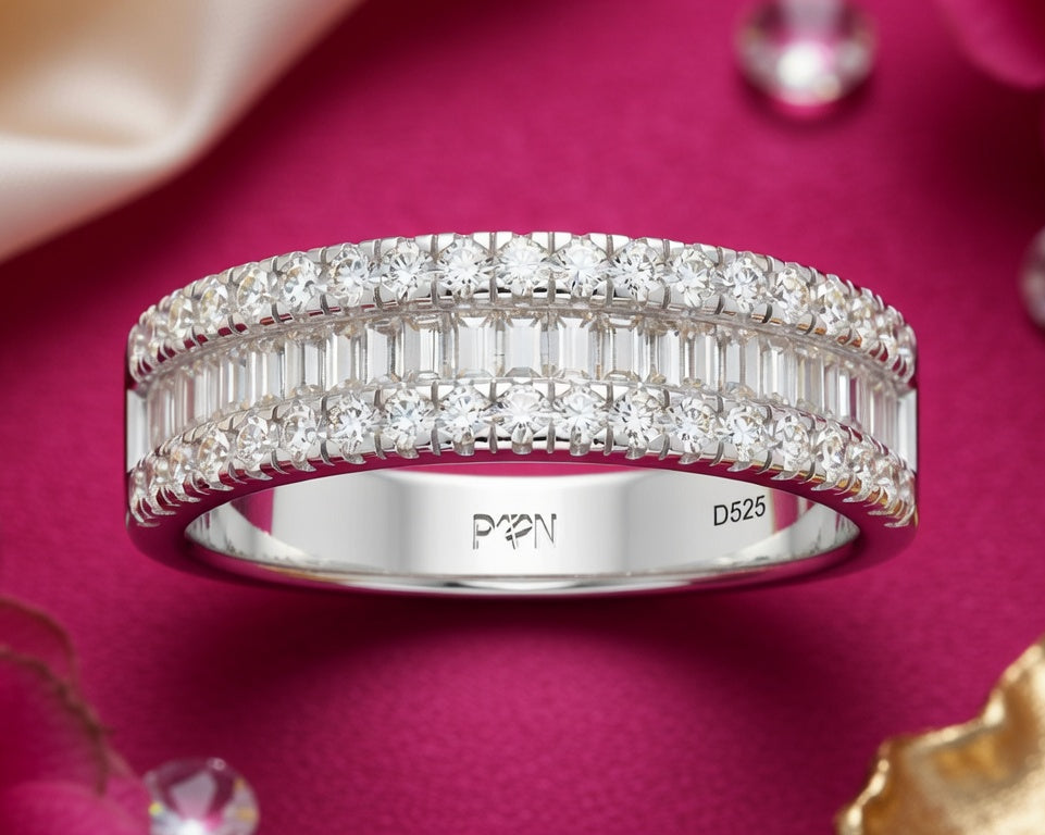 Elegant Step Tapered Ladder Diamond Scatter