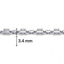 Load image into Gallery viewer, Sparkling Two-Stone Baguette and Round Diamonds Bracelet
