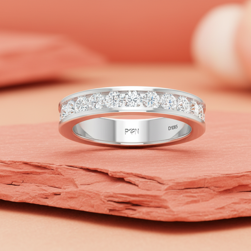 Brilliant Round-Cut Half-Eternity