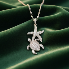 Premium Natural Diamond Turtle Starfish