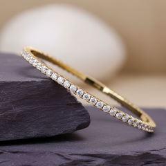 Half Way Lab Grown Diamond Flexi Bangle