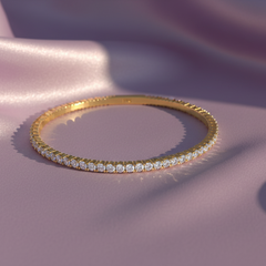 Half Way Lab Grown Diamond Flexi Bangle