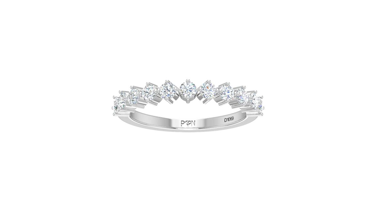 Graduating Round Alternating Crown Band