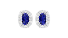 Load image into Gallery viewer, Sapphirine Oval-Silhouette Focal-Stone Diamond Contrast Luminous