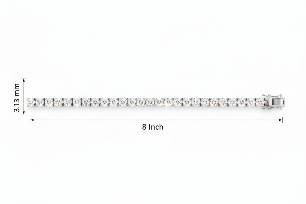 Lines of Light Diamond Tennis Bracelet