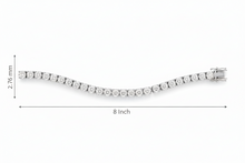 Load image into Gallery viewer, Prong-Set Diamond Line Tennis Bracelet