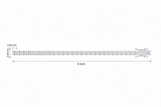 The Cosmic Bond Diamond Tennis Bracelet
