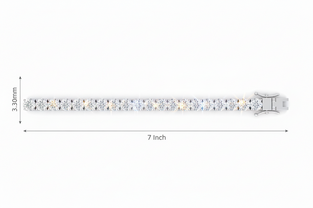 Eternity Round Diamond Tennis Bracelet