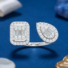 Load image into Gallery viewer, Two-Stone Side-by-Side Solitaire Diamond