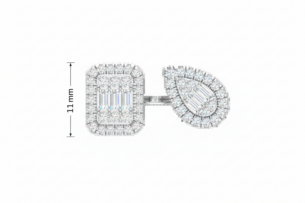 Two-Stone Side-by-Side Solitaire Diamond