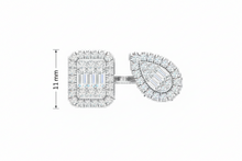 Load image into Gallery viewer, Two-Stone Side-by-Side Solitaire Diamond