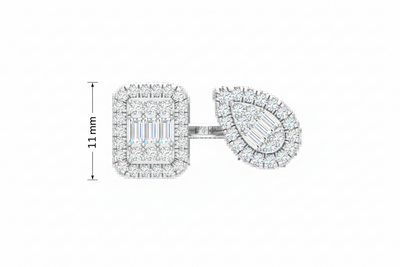 Two-Stone Side-by-Side Solitaire Diamond