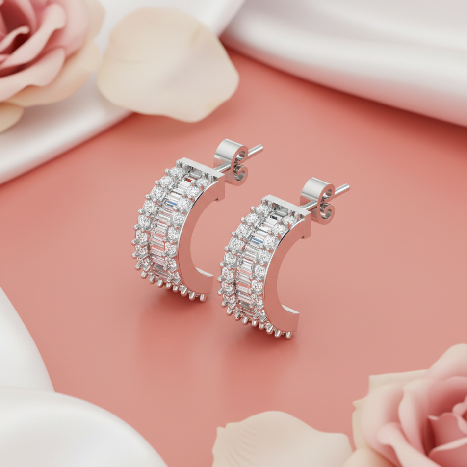 Modern Channel Baguette Diamond Sparkle