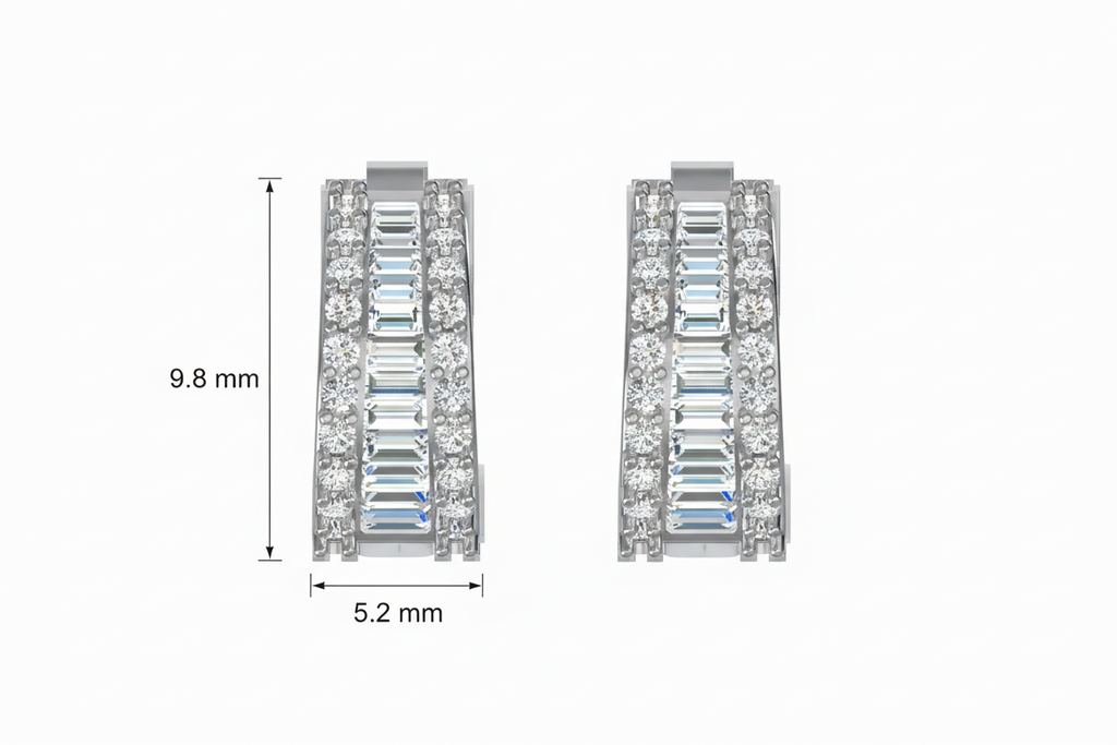 Modern Channel Baguette Diamond Sparkle