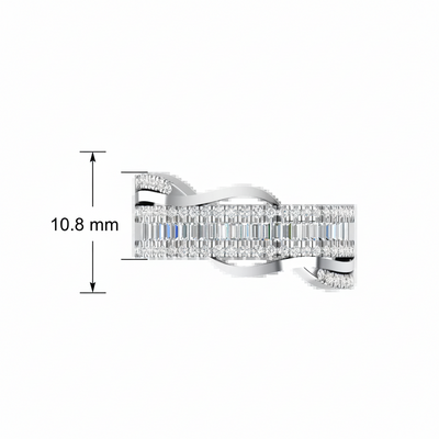 Full Baguette Opulent Surface Diamond Encrusted