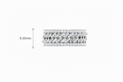Luxurious Complex Pattern Intricate Micro Diamond Scatter