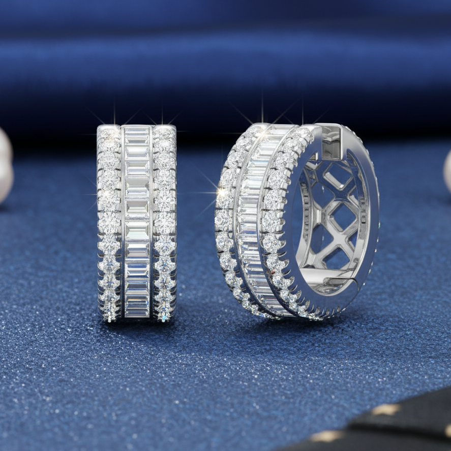 Luxury Baguette Channel Diamond Shimmer