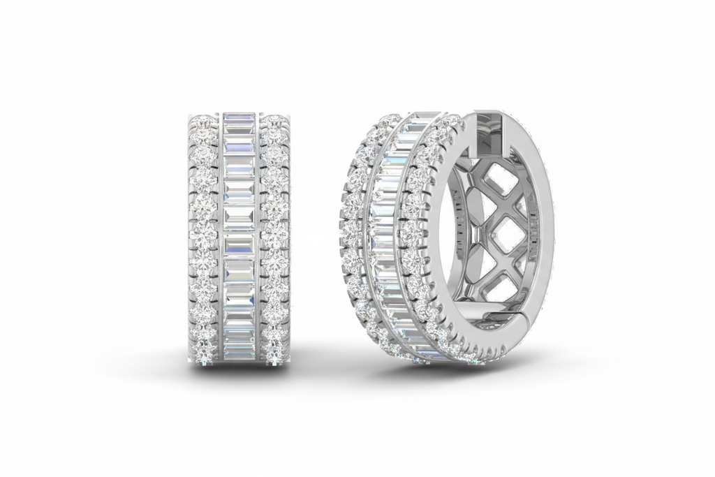 Luxury Baguette Channel Diamond Shimmer