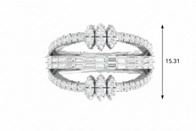 Load image into Gallery viewer, Scattered Encrusted Round &amp; Baguette Diamond Interlock