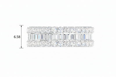 Open Crisscross Lattice & Brilliant-Cut Diamond Runway