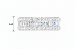 Open Crisscross Lattice & Brilliant-Cut Diamond Runway