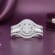 Load image into Gallery viewer, Vintage Inspired Multi-Diamond Encrusted Cluster