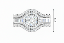 Load image into Gallery viewer, Vintage Inspired Multi-Diamond Encrusted Cluster
