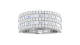 Tiered Brilliant Diamond Multi Row Encrusted Eternity