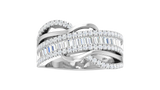 Mixed-Cut Sparkling Baguette & Round Diamond Eternity