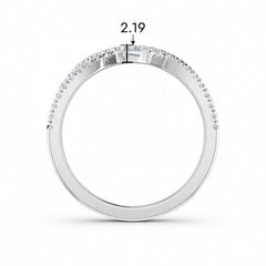 Interlocking Precision Cut Baguette & Brilliant Diamond Cluster