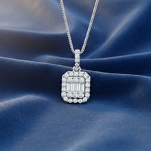 Load image into Gallery viewer, Square Style Baguette Round Cluster Diamond