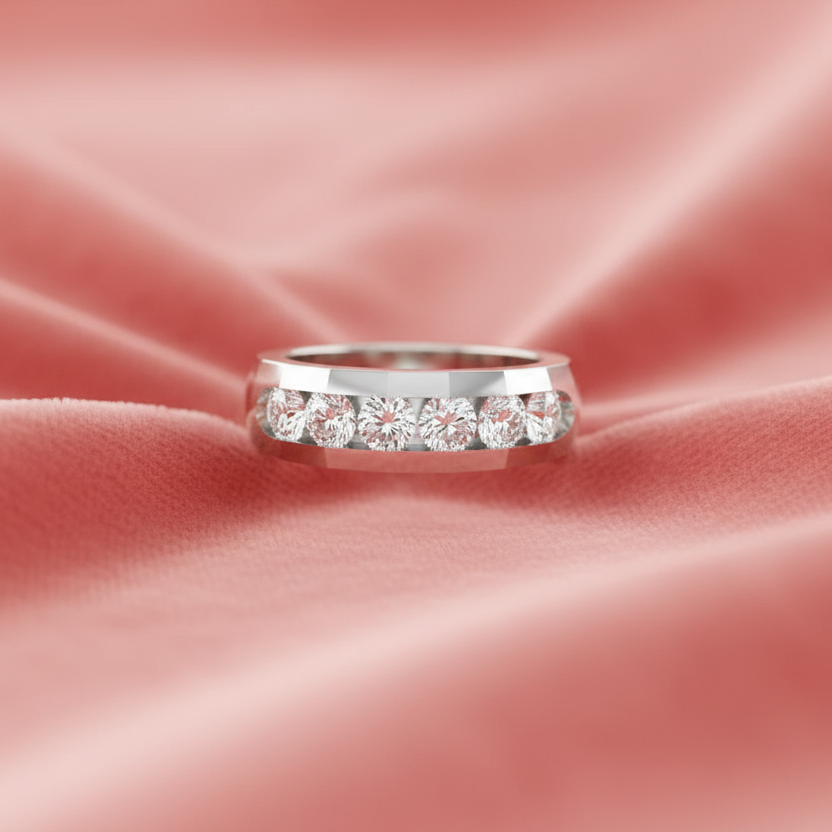 Seven Stone One Half Carat Diamond