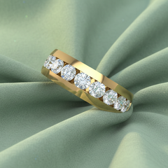 Nine Stone Approx One Half Carat Diamond