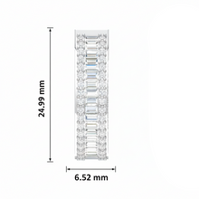 Load image into Gallery viewer, Baguette &amp; Round Diamond Huggies