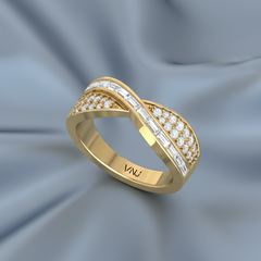 Channel Set Baguette & Round Brilliant Diamond Infinity Eternity