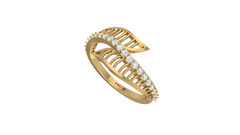 Open Ladder Leaf Bypass Ring