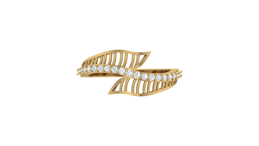 Open Ladder Leaf Bypass Ring